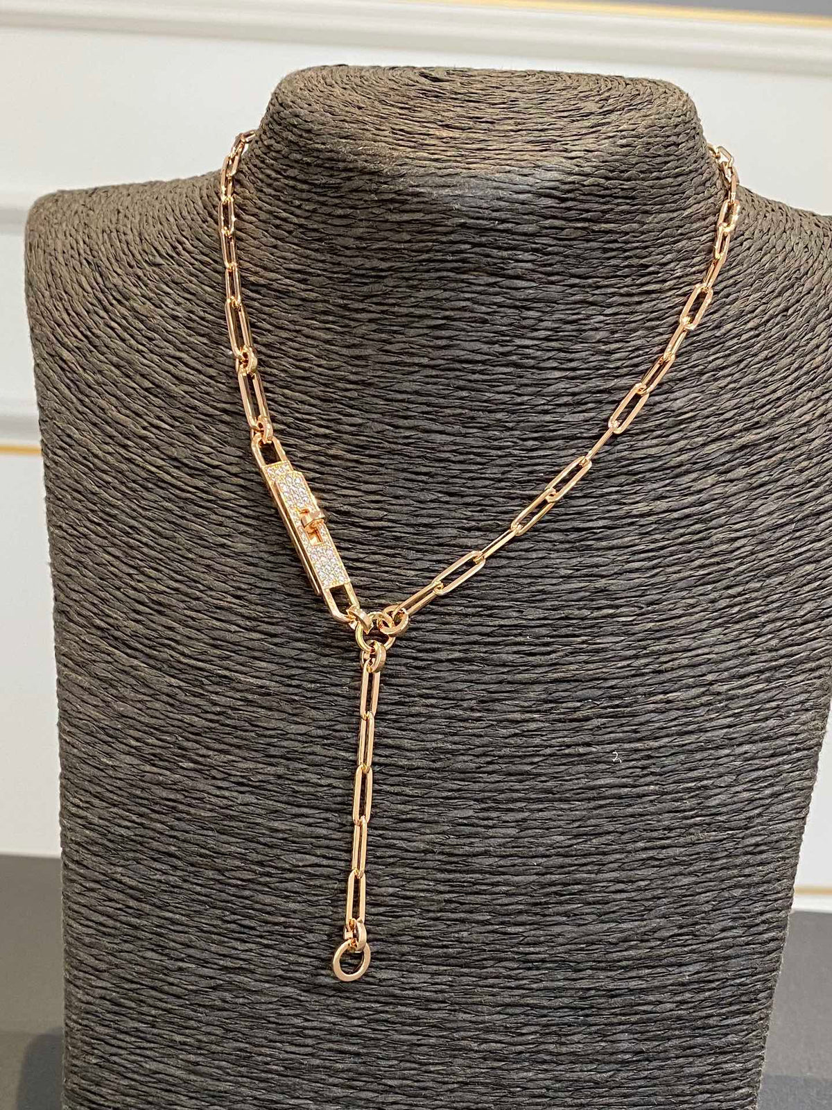 Hermes HM Kelly Chaine Choker Drop Necklace